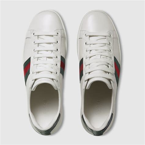 gucci ace leather shoes.